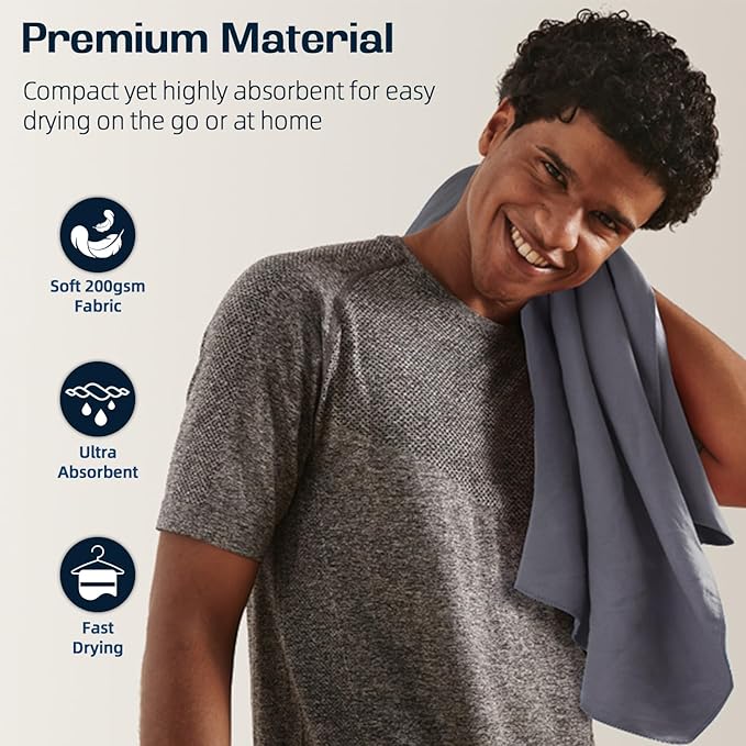 BAGAIL Camping Towel with EVA Case