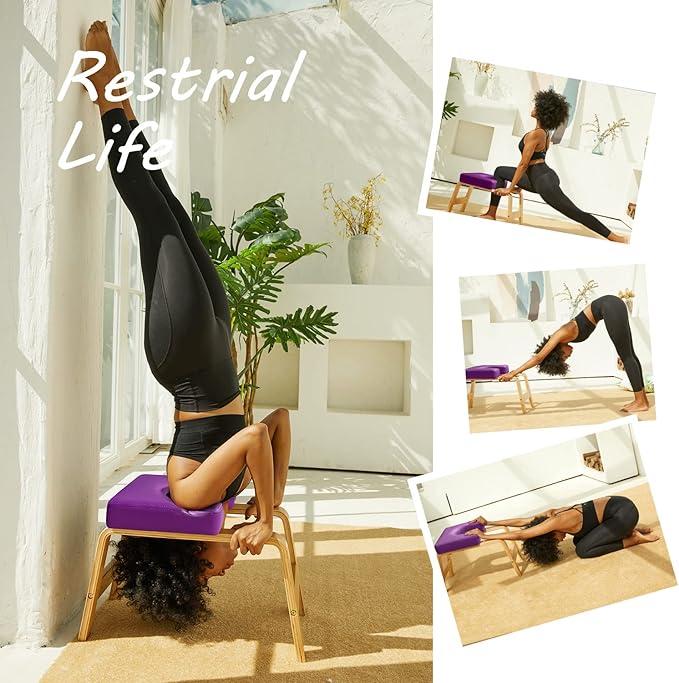 Yoga Headstand Bench- Stand Yoga Chair for Family