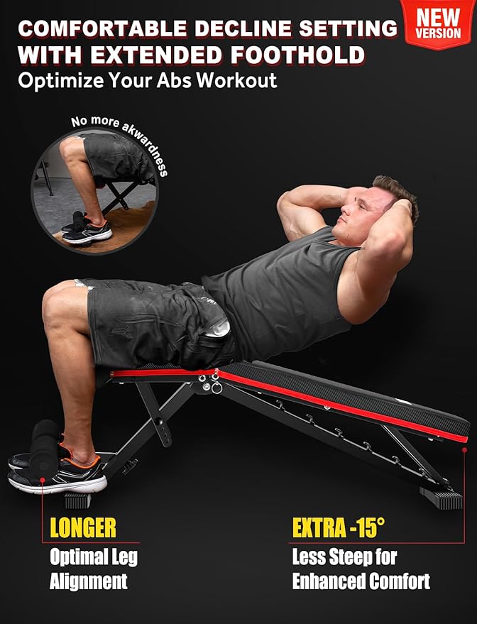 Weight Bench, Adjustable Strength Training Benches for Full