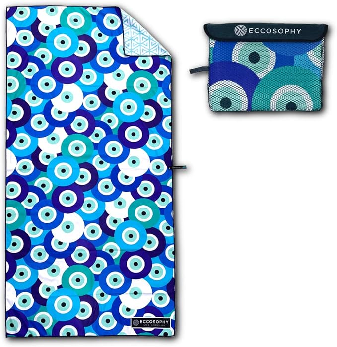 ECCOSOPHY Microfiber Beach Towel - Sand Free Towels 71x35 in
