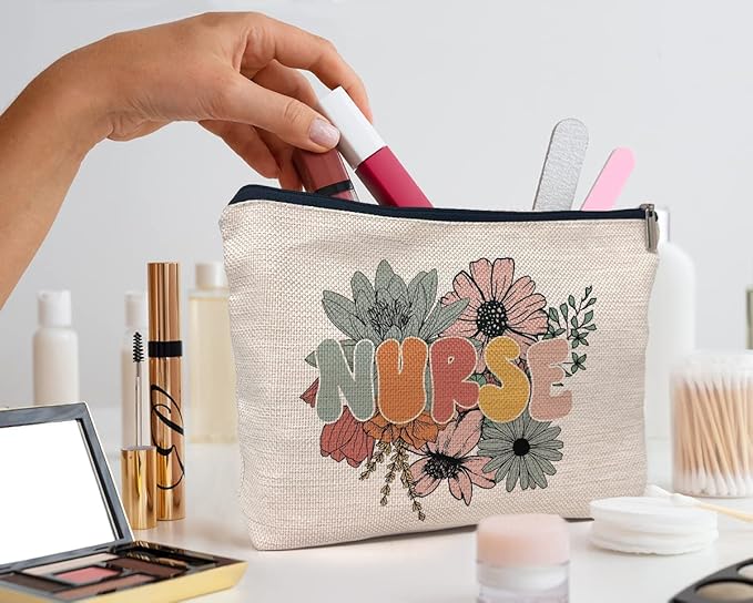 IWXYI Nurse Accessories For Work,Nurse Zipper Pouch,Nurse Gifts For Women,Nurse Makeup Bag Case Bags Zipper Pouch Travel Toiletry Gifts For Women Nurse,Nurse Gift,Nurses Day Gift