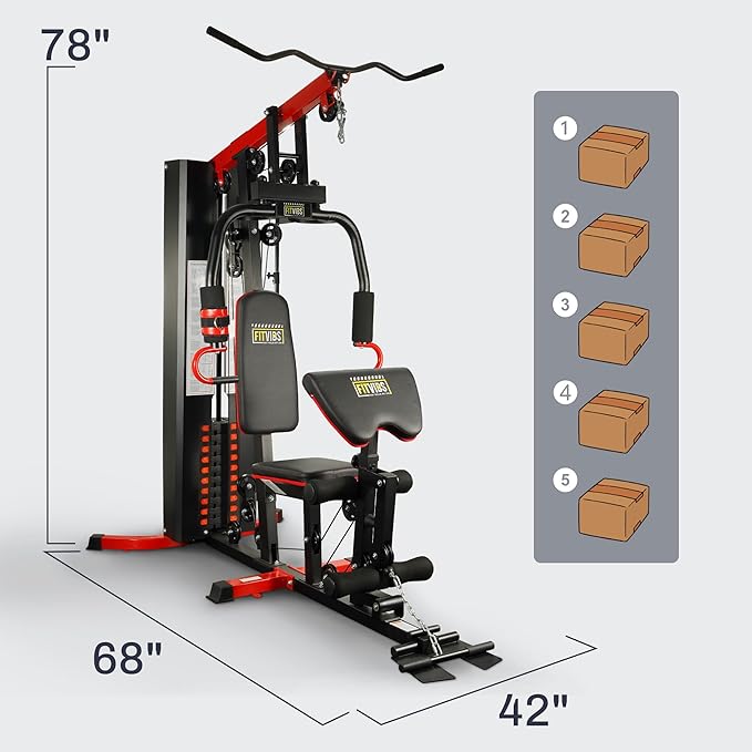 Home Gym, Workout Equipment with Leg Press, Exercise