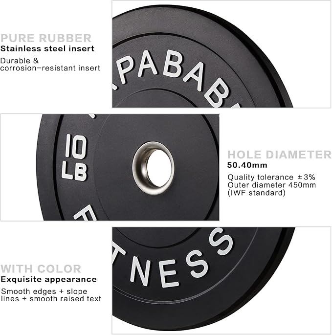 Papababe Bumper Plates 2 Inch