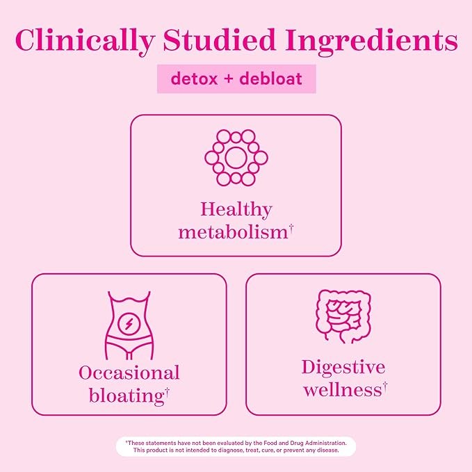 Pink Stork Detox Gummies, ACV Gummies with Ginger to Support Detox and Debloat, Metabolism, Gut Health and Digestion, Chewable Apple Cider Vinegar Gummies - 44 Count