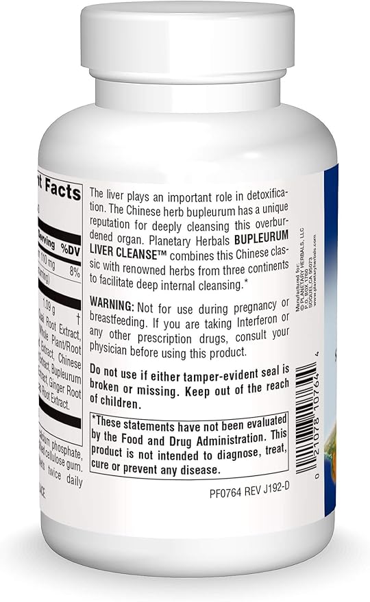 Planetary Herbals: Bupleurum Liver Cleanse 545 mg 300 Tablet