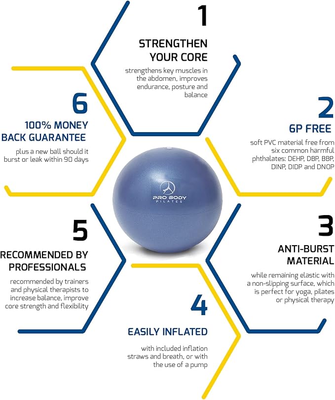 ProBody Pilates Ball 9 Inch - Small Exercise