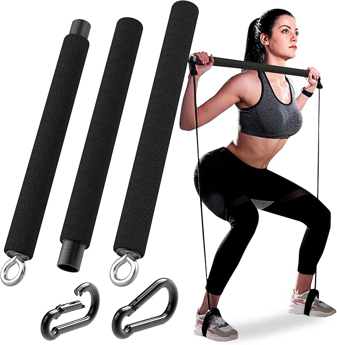 Portable Resistance Band Bar - Steel Resistance Bar 38" to 26"