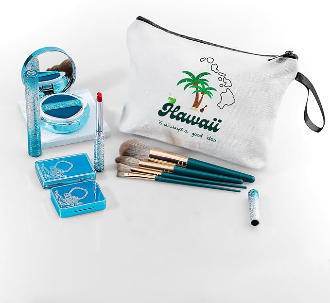 Hawaii Makeup Bag - Summer & Beach Gifts for Women, Travel & Birthday Gifts for Friends, Family