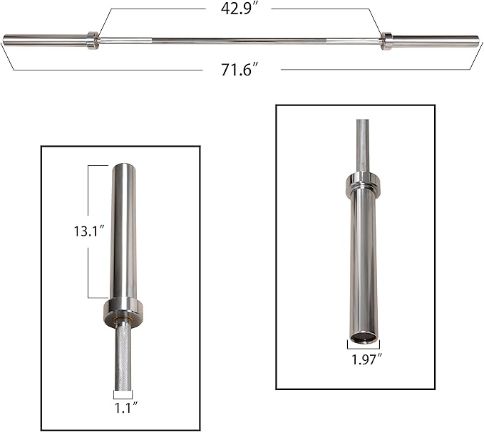 Olympic Barbell Weightlifting Barbell 700-Pound Capacity