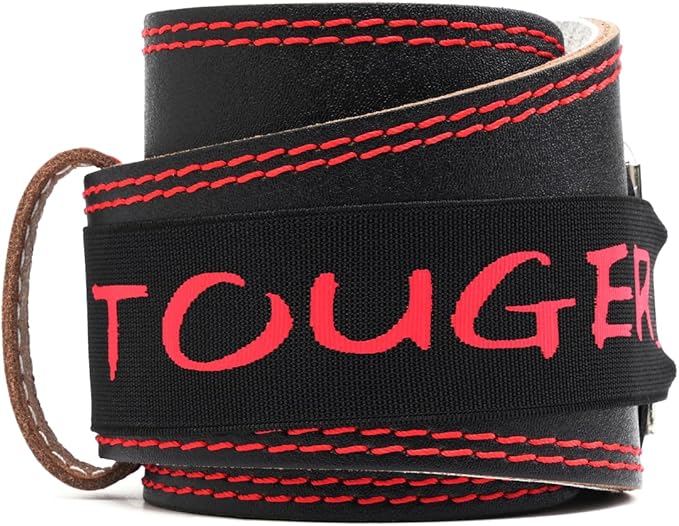 Genuine Leather Weight Lifting Belt for Men Double