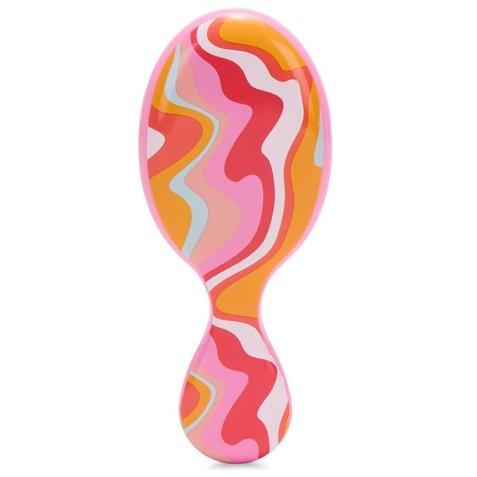 Wet Brush Mini Detangler Hair Brush, Ice Cream (Sun Days), Detangling Travel Hairbrush, Ultra-Soft IntelliFlex Bristles Glide Through Tangles with Ease, Pain-Free, All Hair Types