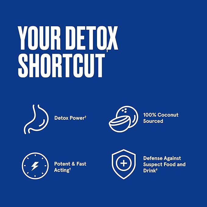 Bulletproof Coconut Charcoal Detox and Gas Relief Capsules, 90 Count, Sourced from 100% Coconut Shells