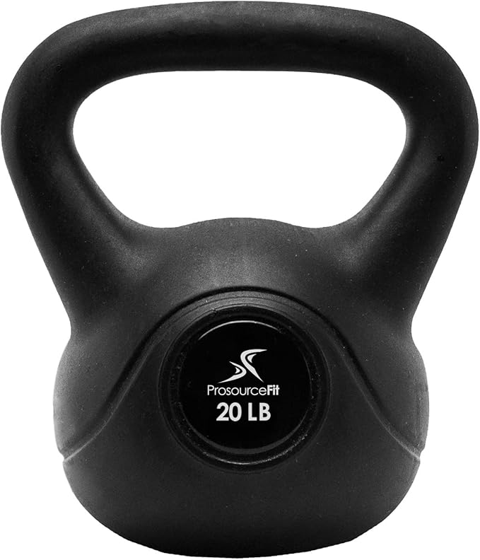 ProsourceFit Vinyl Plastic Kettlebell from 10, 15, 20, 25, 30, and 35 lbs