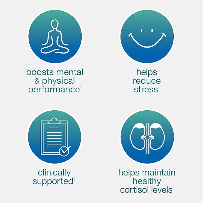 Youtheory Ashwagandha - 1,000 mg - Stress Support Supplement - Cortisol Support Supplement - Gluten, Dairy & Soy Free - 60 Vegetarian Capsules