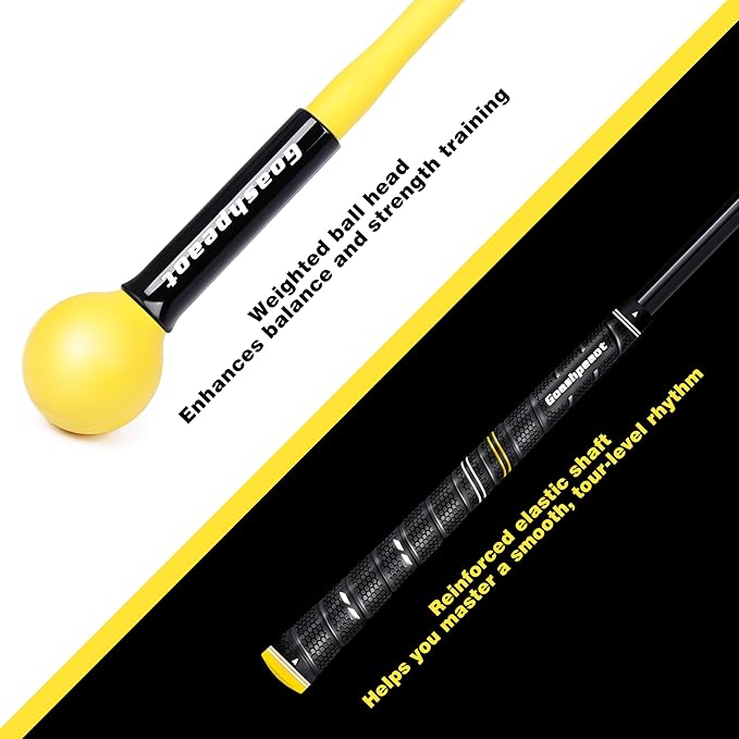 Golf Swing Trainer, Golf Warm-Up Stick for Improve Strength Tempo Balance and Flexibility, Golf Training Aid Ideal for Indoor and Outdoor Practice