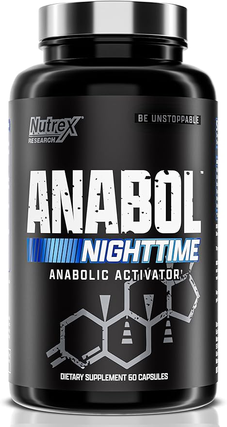 Anabol PM Nighttime Muscle Builder & Sleep Aid | Anabolic Muscle Building Supplement | Clinically Researched RIPFACTOR, Epicatechin & More | Post Workout Muscle Recovery & Strength β 60 Pills