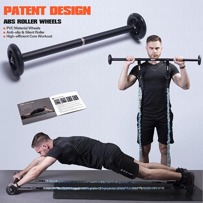 Resistance Band Bar 800 Lbs
