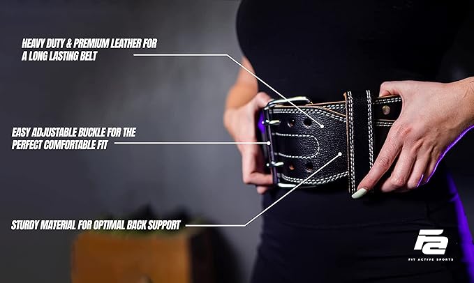 Fit Active Sports Professional Weight Lifting Belt