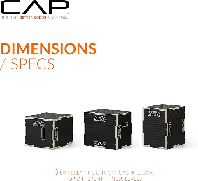 CAP Barbell 3-in-1 Plyometric Box