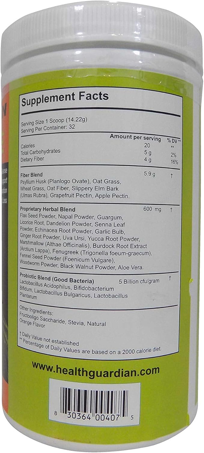 Colon Cleanse 30 Day Serving Orange Powder