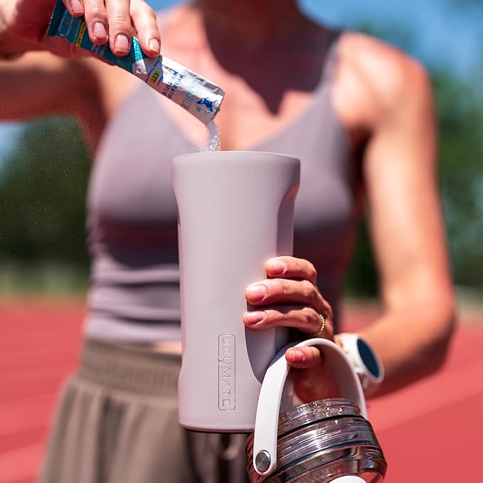 BrüMate MultiShaker Blender Shaker Bottle | 100% Leakproof Insulated Stainless Steel Shaker Bottle | Protein Shaker Bottle, and Pre Workout Bottle for the Gym | 26oz (Sage)