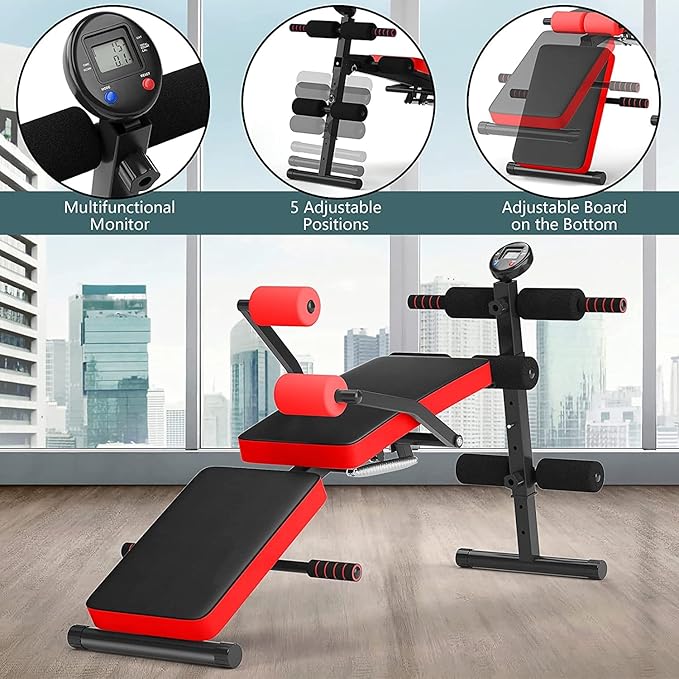 CHEFJOY Multi-function Sit Up Bench 5 Positions,