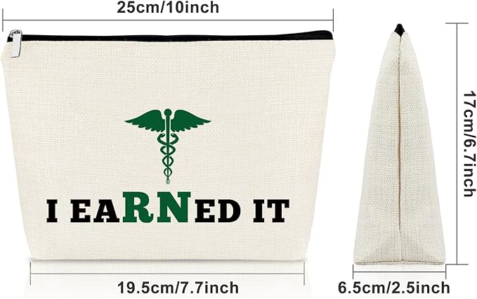 Sazuwu Nurse Appreciation Gifts for Women Makeup Bag Nurses Practitioner Gifts Nurse Graduation Gift for Nursing Student Cosmetic Bag Birthday Thanksgiving Christmas Gifts Cosmetic Travel Pouch