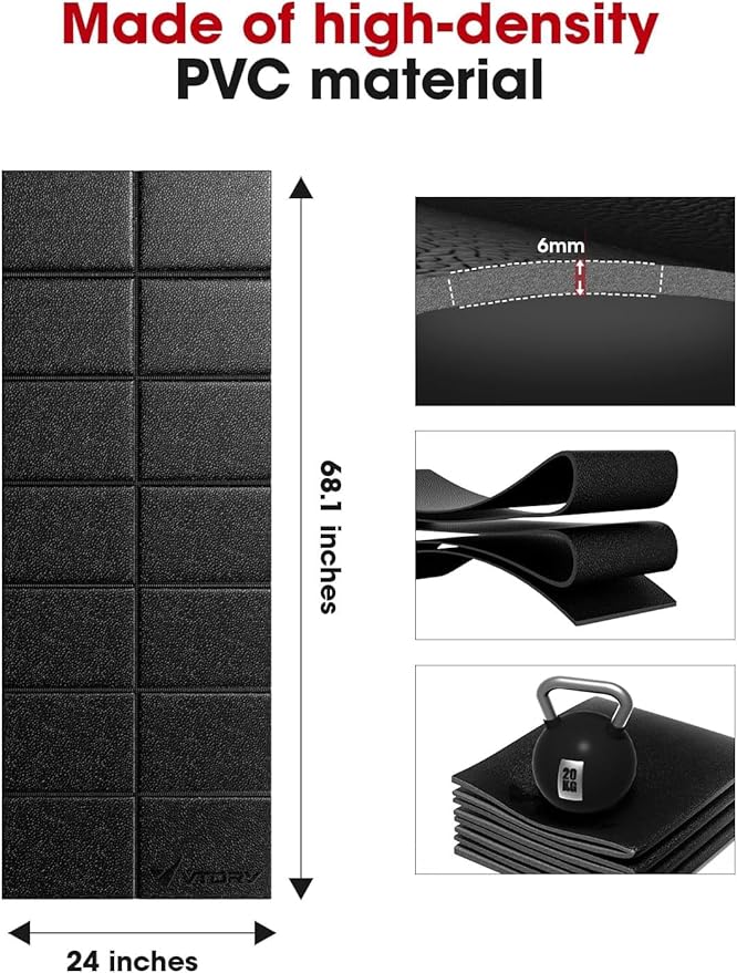 Treadmill Walking Pad Mat for Carpet Floors 72x32'' 1/4Γ’β¬ΕThick Treadmill