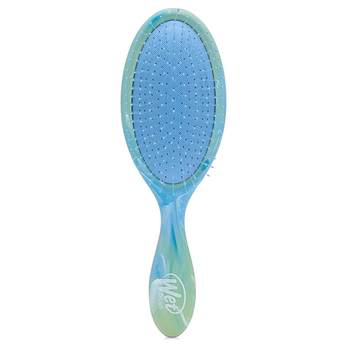 Wet Brush Original Detangler, Green (Matte Marble), Ultra-Soft IntelliFlex Bristles Glide Through Tangles, Detangling Hair Brush (Wet & Dry), Women & Men, Limited Edition