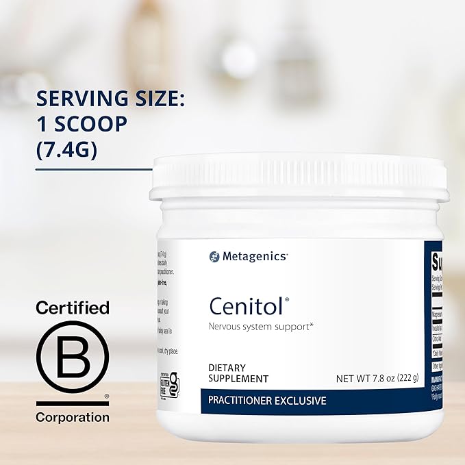 Metagenics Cenitol - Magnesium Supplement for Neuro Health* - with Myo-Inositol, Citric Acid & Magnesium - Supplements for Nervous System & Brain Function* - 7.8 Oz - 30 Servings