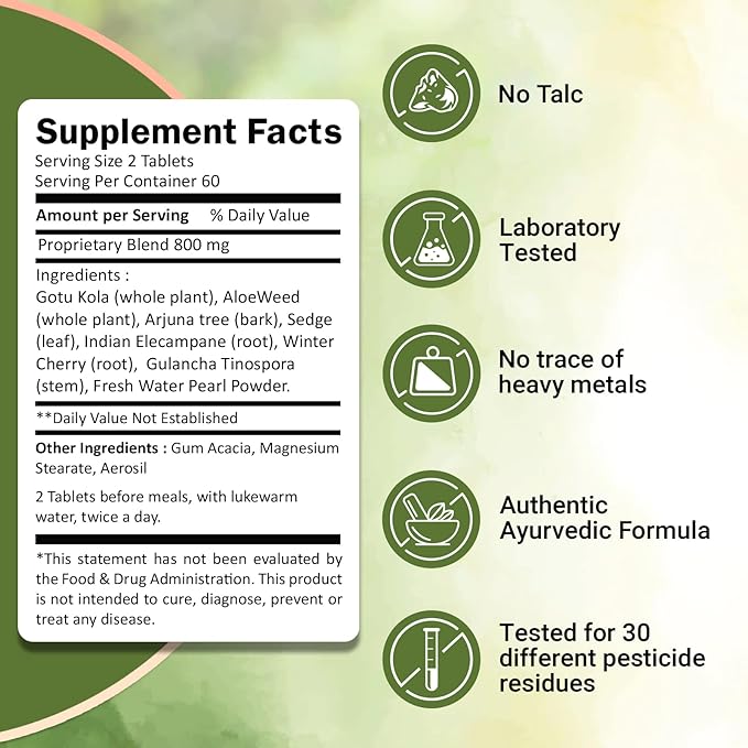 Ivy's Mukta Vati Herbal Tablets - Ayurvedic Formula Pack of 3
