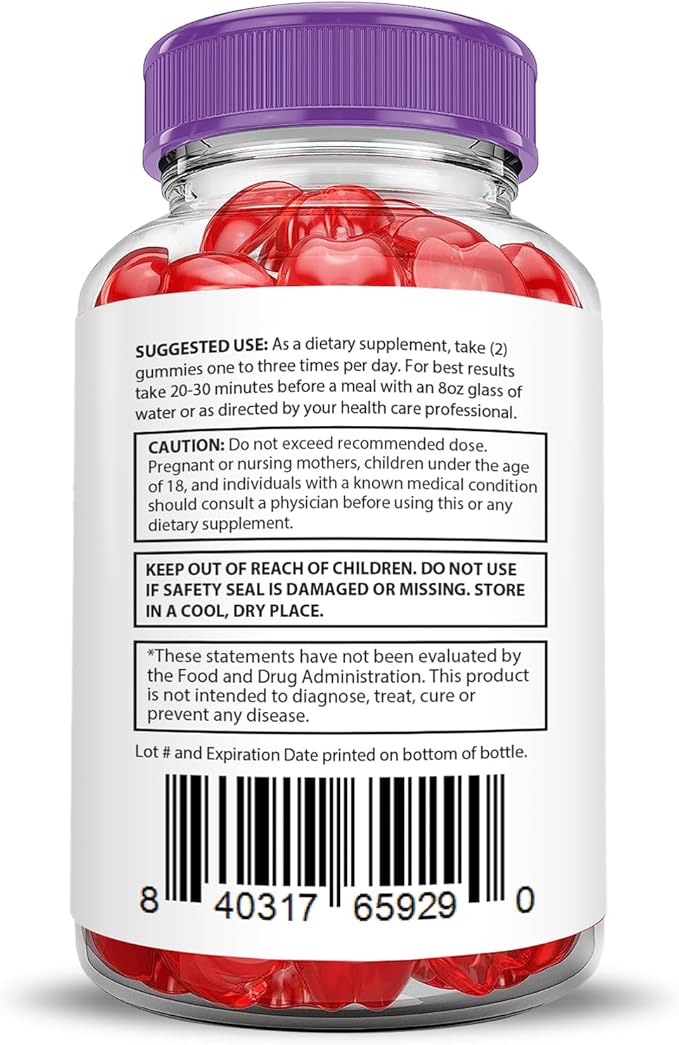 Pure Slim Keto ACV Gummies Advanced Formula 1000MG PureSlim Keto Gummies Apple Cider Vinegar Formulated with Pomegranate Beet Juice Powder B12 Vegan Non GMO 60 Gummys