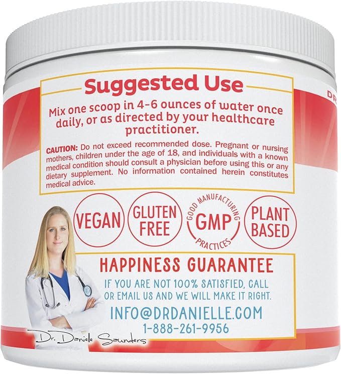Doctor Danielle Gut Assist - Leaky Gut Repair Supplement Powder - Glutamine, Arabinogalactan, Licorice Root - Supports IBS, Heartburn, Bloating, Gas, Constipation, SIBO from, Berry Flavor
