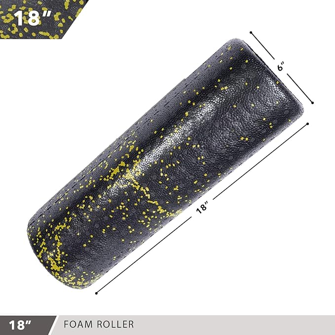 High-Density Round Foam Rollers - 4 Size and 8 Color