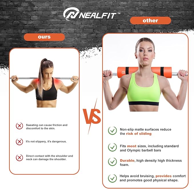 Barbell Pad Squat Pad for Squats—Squat Bar Pad—Great