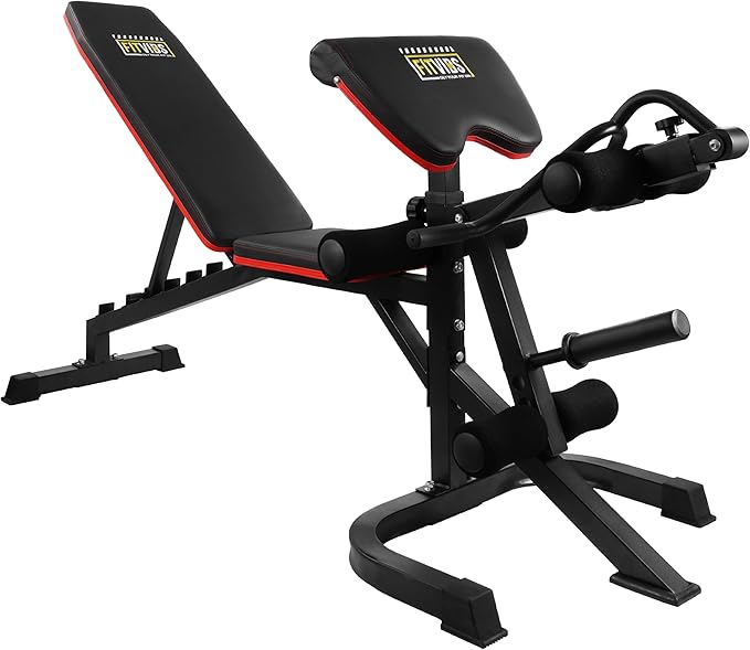 Signature Fitness Multifunctional Workout Station Adjustable Workout Bench 800-Pound Capacity