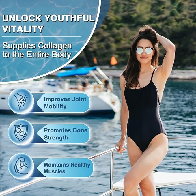 ZEBORA Marine Collagen Peptides Powder with Hyaluronic Acid, Keratin - Wild Caught Hydrolyzed Fish Collagen with Multivitamins - Support Skin Hair Nail Joints, Keto Friendly, 35 Servings