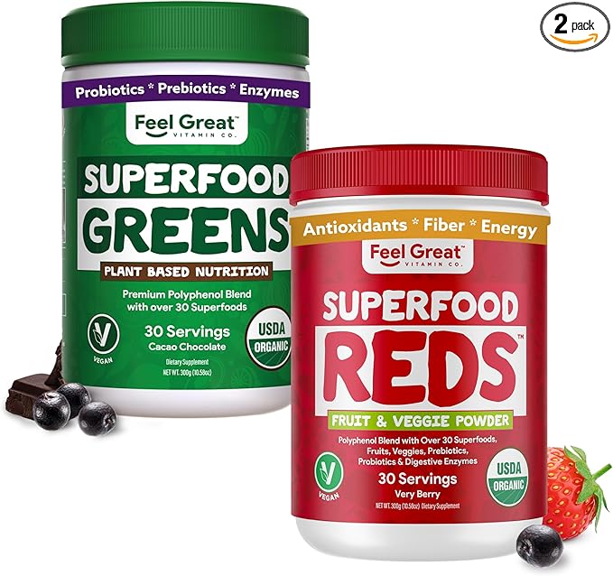 Feel Great Reds and Greens Powder 300 Grams