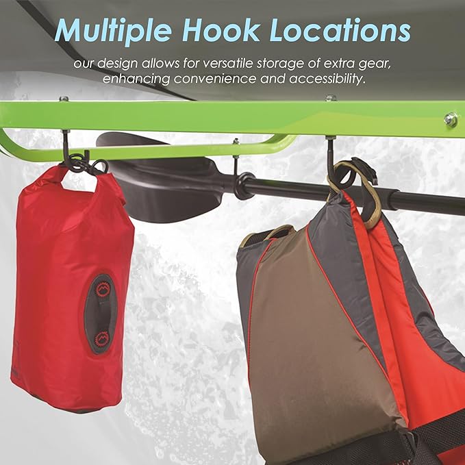 Rockland Large Kayak Storage Rack, 300 LBS Capacity, Holds 3 Kayaks, 48"x56"x82", Heavy Duty Freestanding Stand Kayak Rack for Canoe, SUP, Paddleboard, Indoor Garage & Outdoor Use, DIY-Friendly