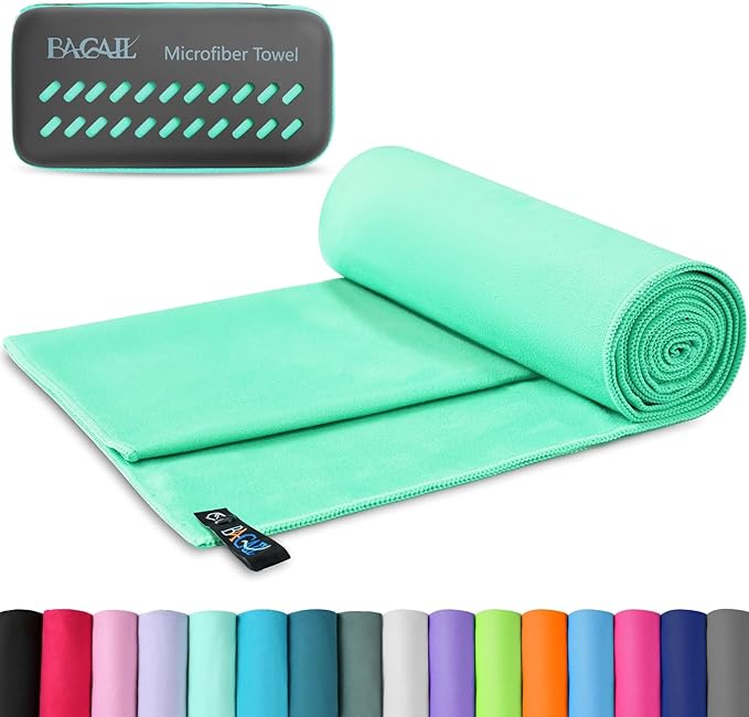 BAGAIL Camping Towel with EVA Case