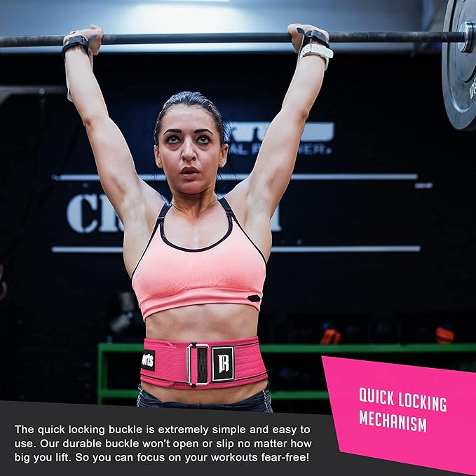 RIMSports Quick Locking Weight Lifting Belt Premium Lifting