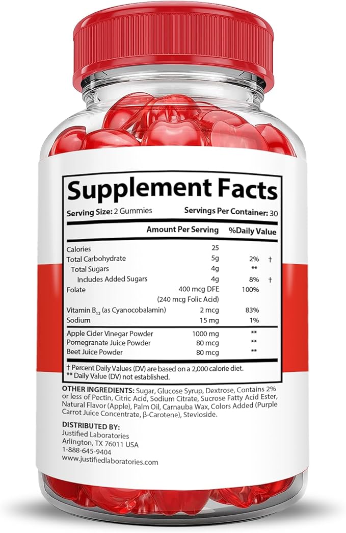 Rapid Lean Keto ACV Gummies Advanced Formula 1000MG Rapid Lean Keto Gummies Apple Cider Vinegar Formulated with Pomegranate Beet Juice Powder B12 Vegan Non GMO 60 Gummys