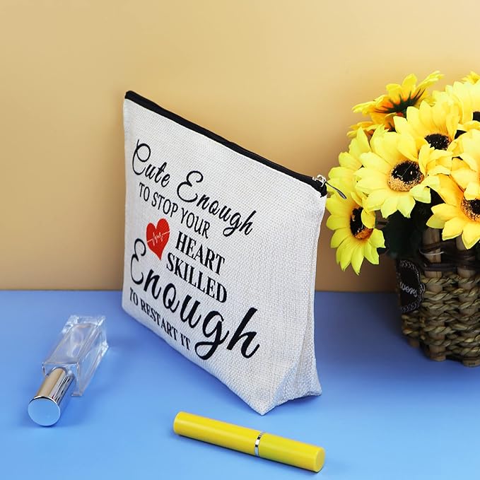 Nurses Appreciation Gifts for Women Makeup Bag Nursing Student Graduation Gifts Nurse Practitioner Gift Nurse Girlfriend Wife Present Cosmetic Bag Doctor Thank You Gift Makeup Case Toiletry Bags