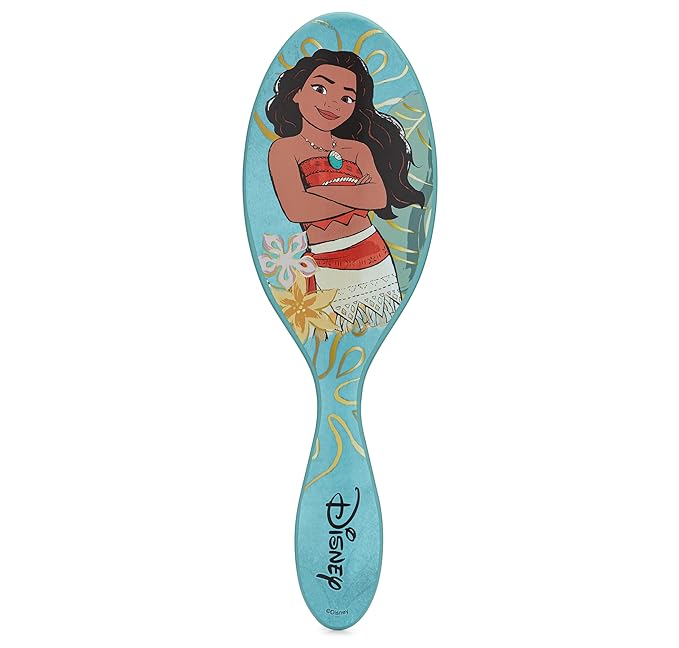 Wet Brush Disney Original Hair Detangler, Moana (Elegant Princess), Ultra-Soft IntelliFlex Bristles, Detangling Brush Glides Through Tangles (Wet Dry & Damaged Hair), Women & Men