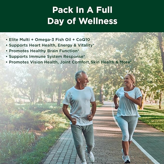 Purity Pack (Elite Multi + Fish Oil + COQ10) - Purity Products - 1280mg of EPA + DHA + Omega-3's from Ultra Pure Fish Oil - Power Packed with Vitamins, Minerals, Super Fruits & more - 30 To-Go Packets