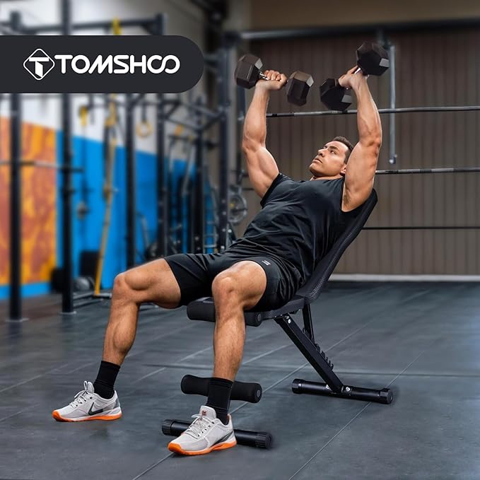 TOMSHOO Weight Bench Press 660 LB 3 Sec