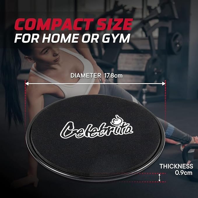 Celebrita Pair of Gliding Discs Core Sliders Ab