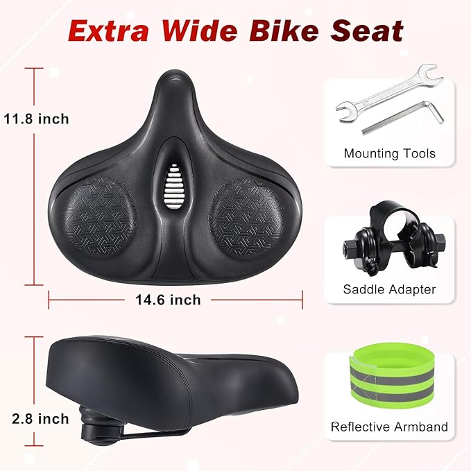 Zacro Bike Seat Comfort for Women Men