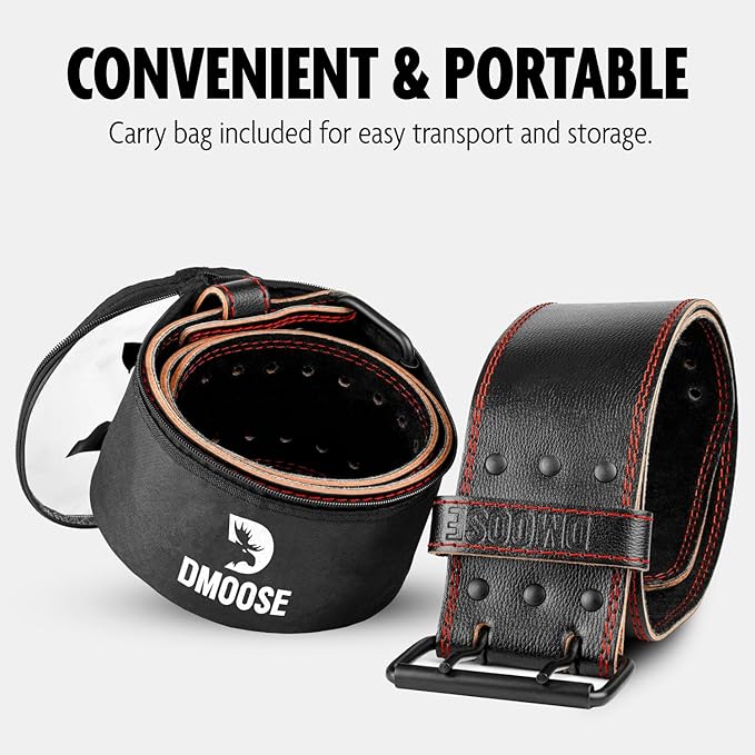 DMoose Fitness Weight Lifting Belt for Men and 5mm Thick