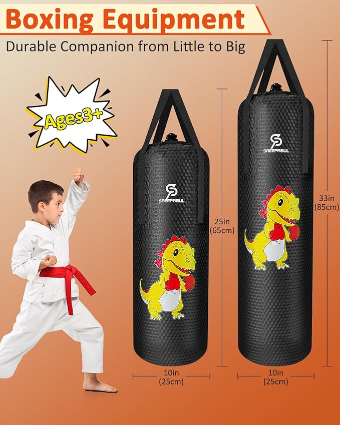 Kids Water Punching Bag - 30kg/66lbs Water-Filled Sandbag, High-Bounce PVC Anti-Leak Design, Durable Training Bag for Karate Taekwondo MMA (Green)